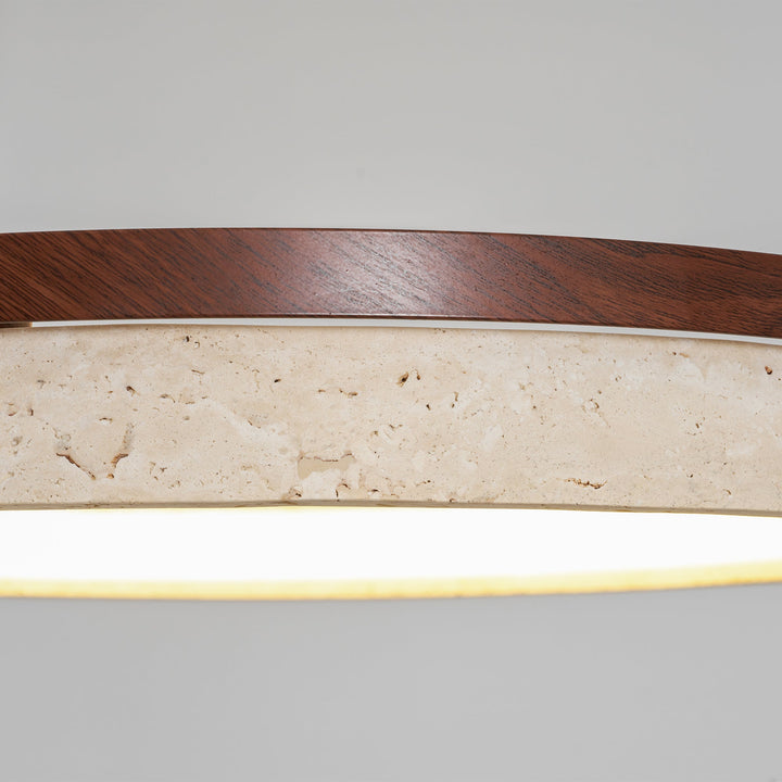 Lampa wisząca Orbit z Travertynu