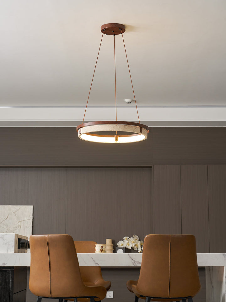 Lampa wisząca Orbit z Travertynu