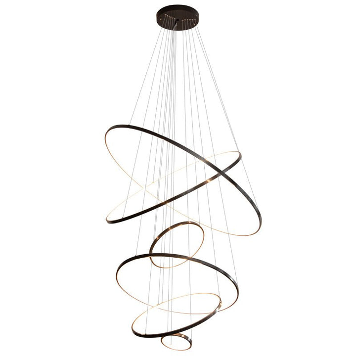Żyrandol z pierścieniami Orrery