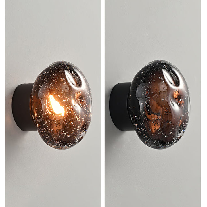 Lampa Ścienna Orrin ze Stapianego Szkła