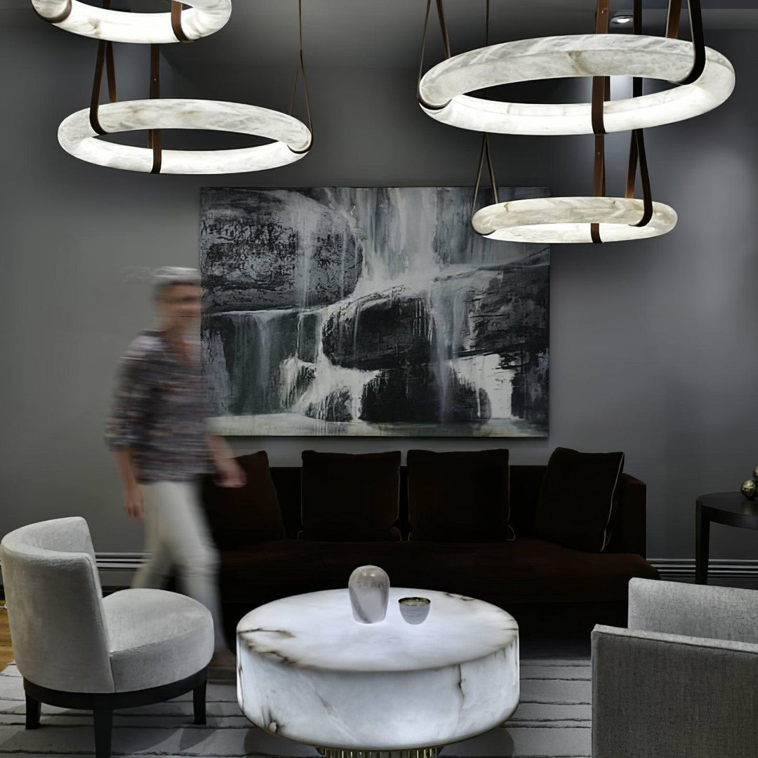 Alabastrowa lampa wisząca Oslo B