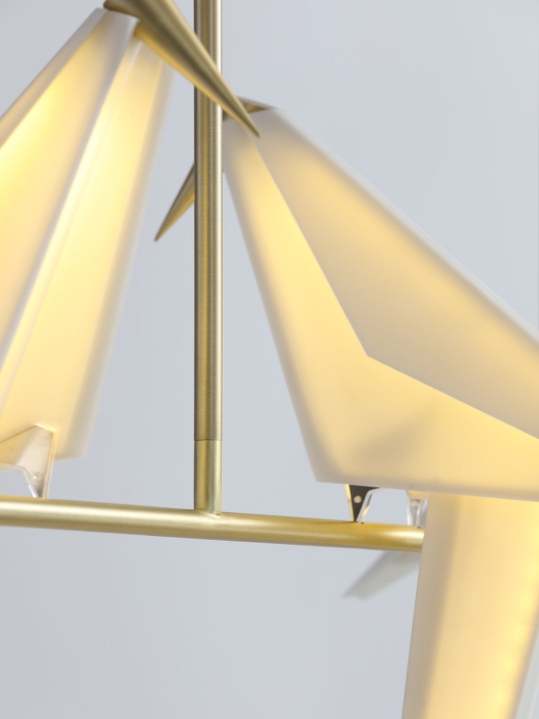 Lampa wisząca LED z ptakami origami