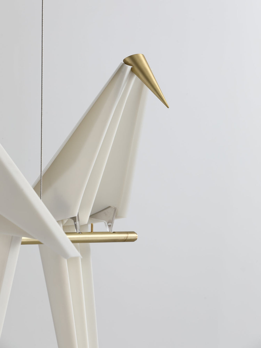 Lampa wisząca LED z ptakami origami