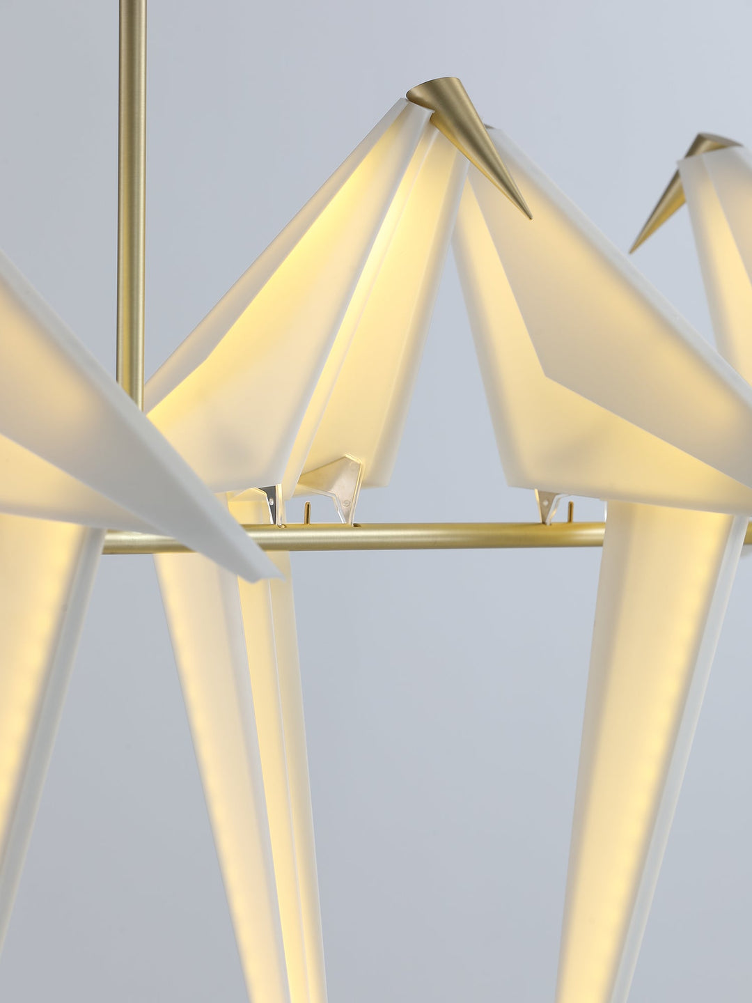 Lampa wisząca LED z ptakami origami