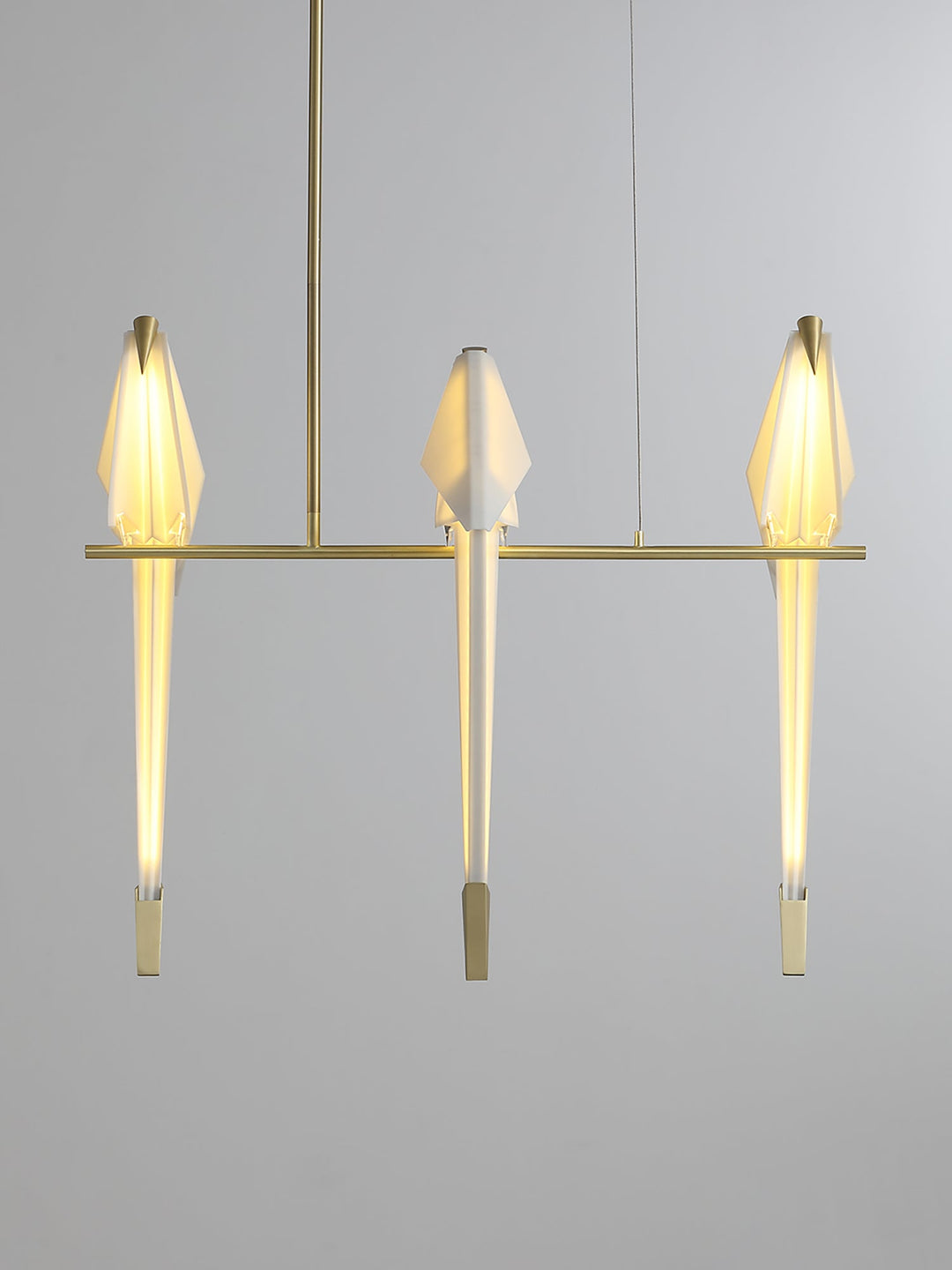 Lampa wisząca LED z ptakami origami