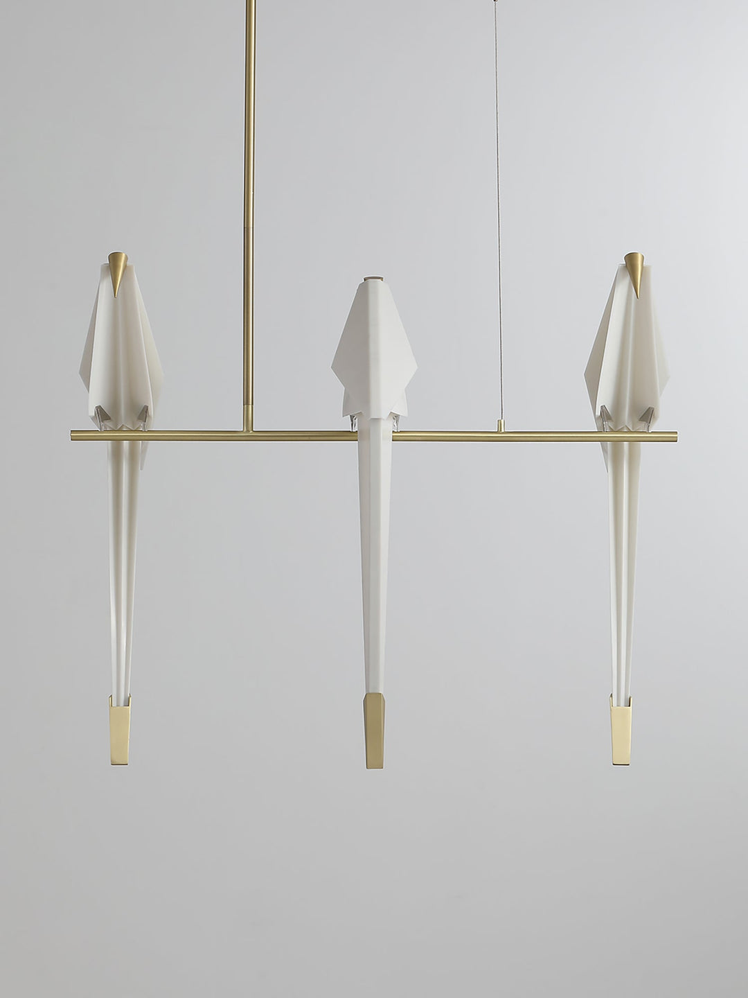 Lampa wisząca LED z ptakami origami