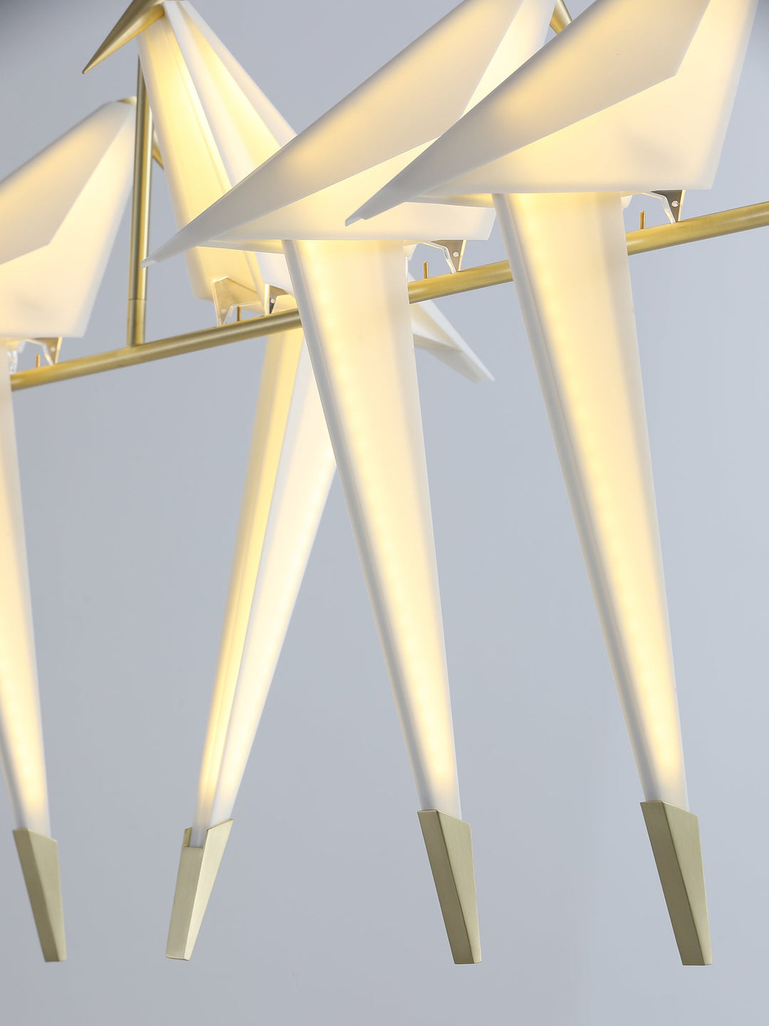 Lampa wisząca LED z ptakami origami