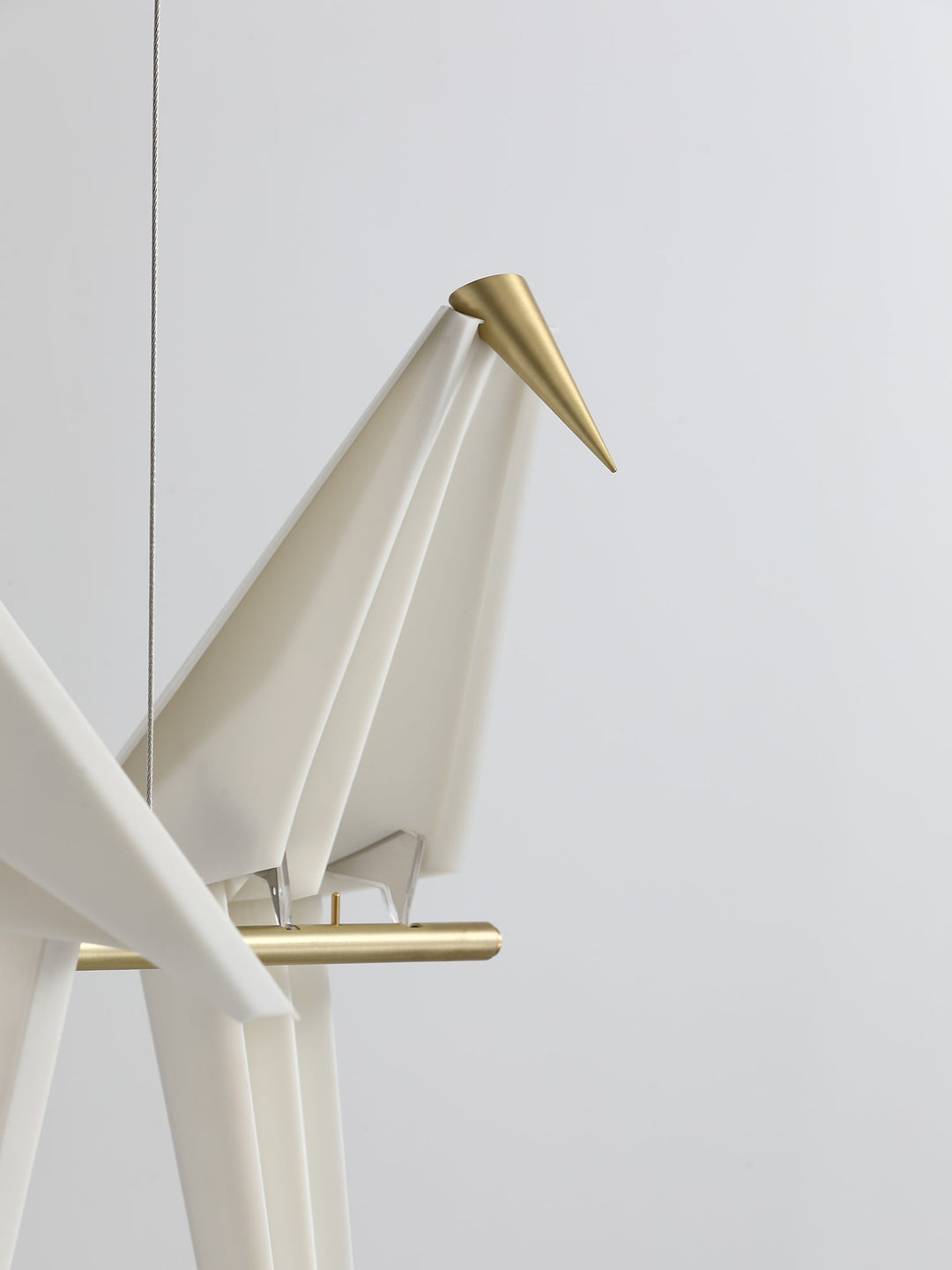Lampa wisząca LED z ptakami origami