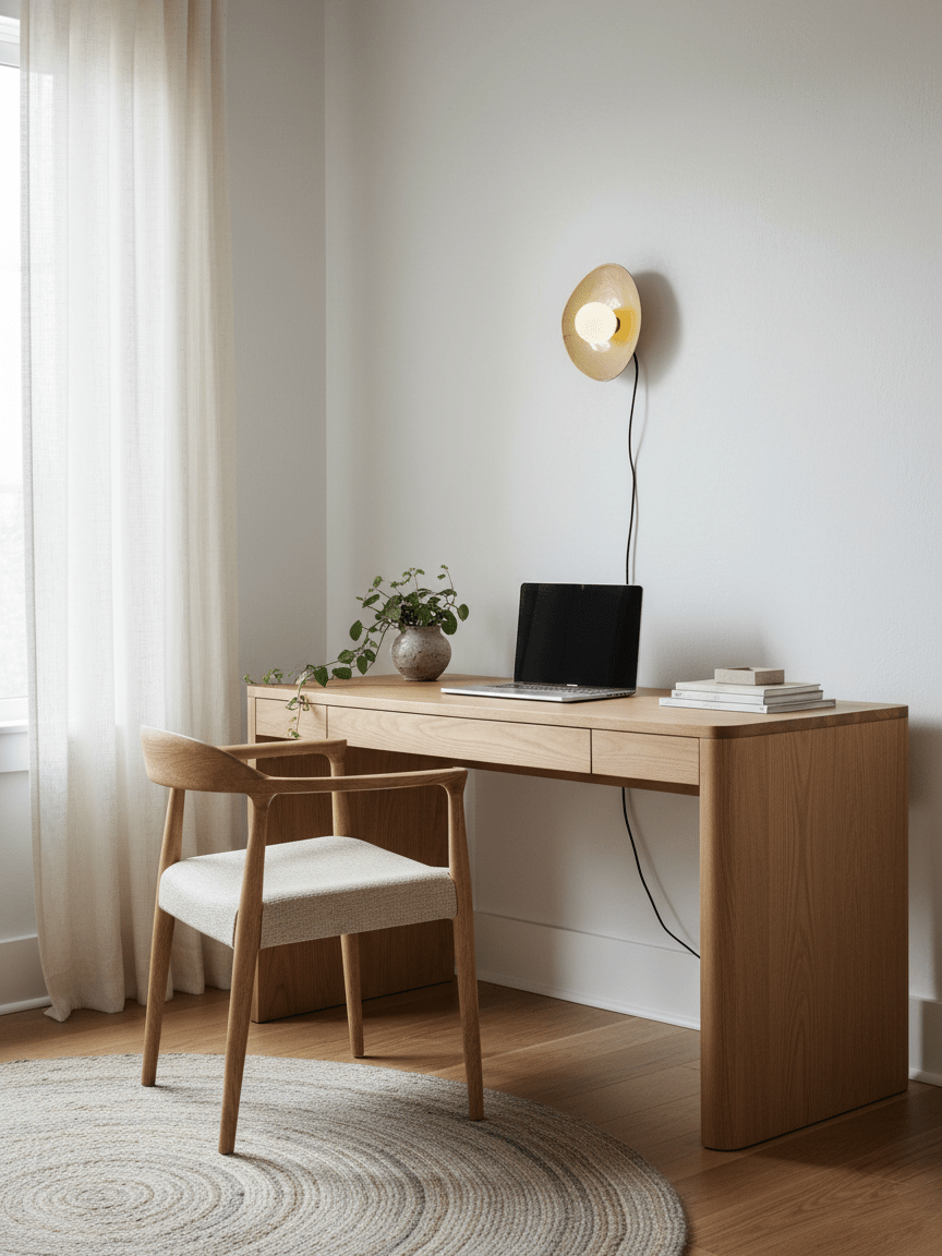 Lampa Ścienna Pebble Disc z wtyczką