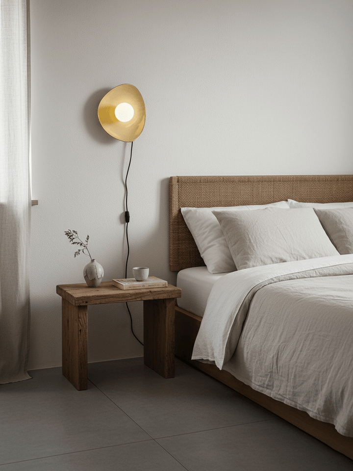 Lampa Ścienna Pebble Disc z wtyczką