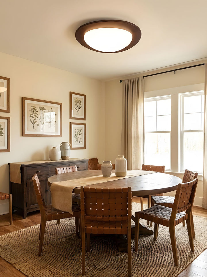Lampa sufitowa Pebble z drewna