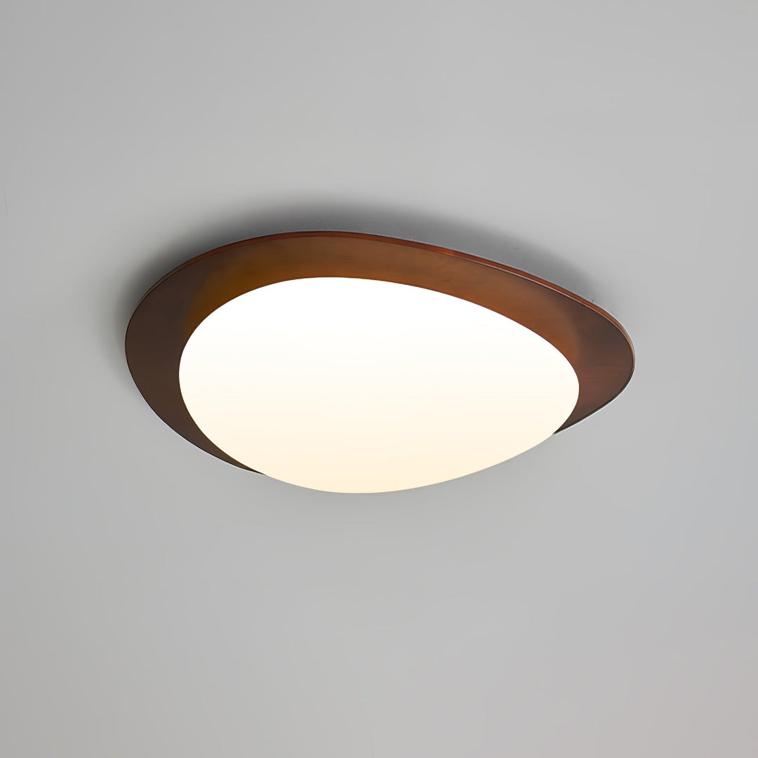 Lampa sufitowa Pebble z drewna