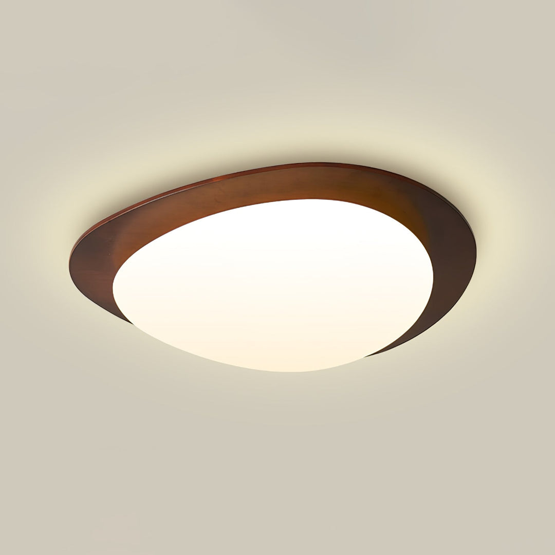 Lampa sufitowa Pebble z drewna