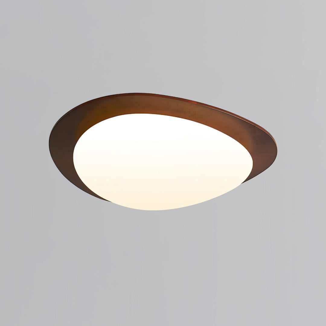 Lampa sufitowa Pebble z drewna