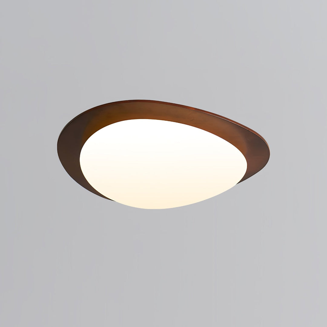 Lampa sufitowa Pebble z drewna