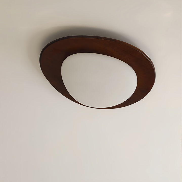 Lampa sufitowa Pebble z drewna
