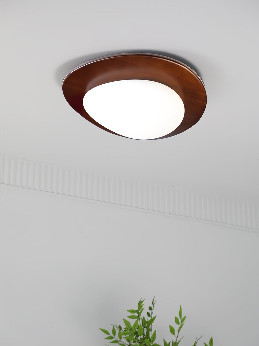 Lampa sufitowa Pebble z drewna