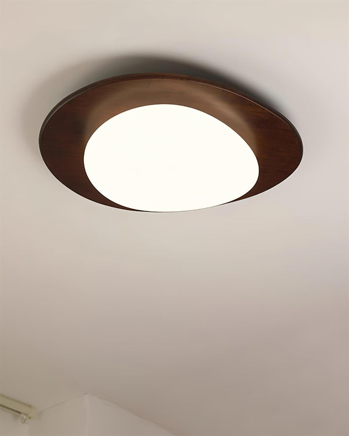 Lampa sufitowa Pebble z drewna