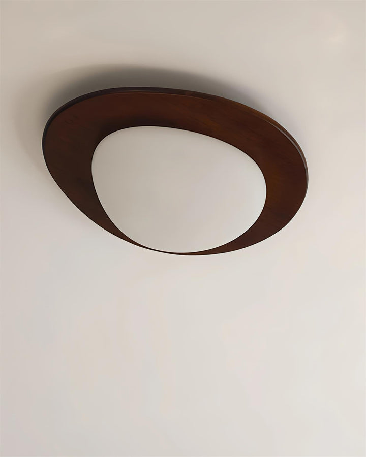Lampa sufitowa Pebble z drewna