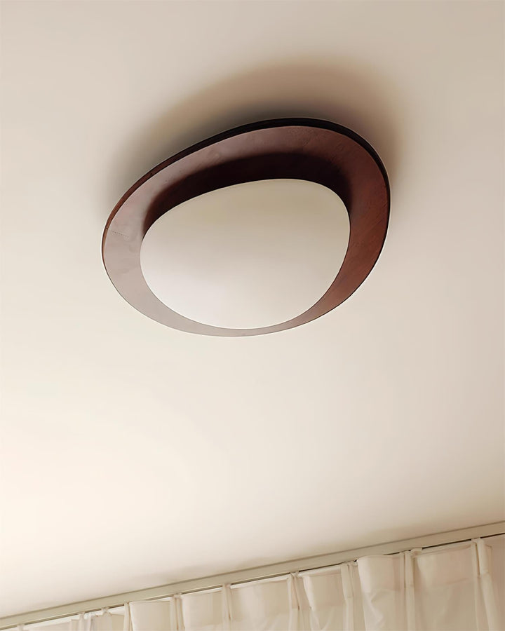 Lampa sufitowa Pebble z drewna