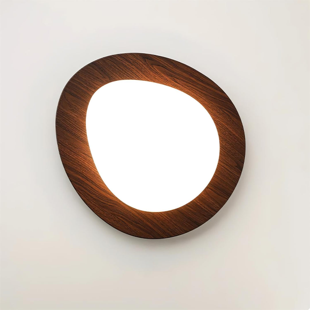 Lampa sufitowa Pebble z drewna