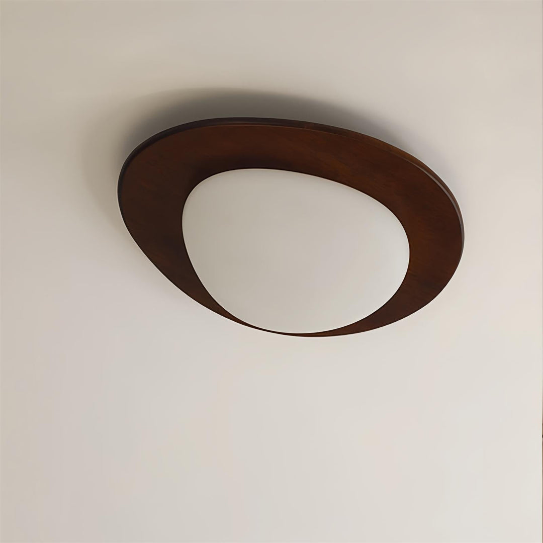 Lampa sufitowa Pebble z drewna