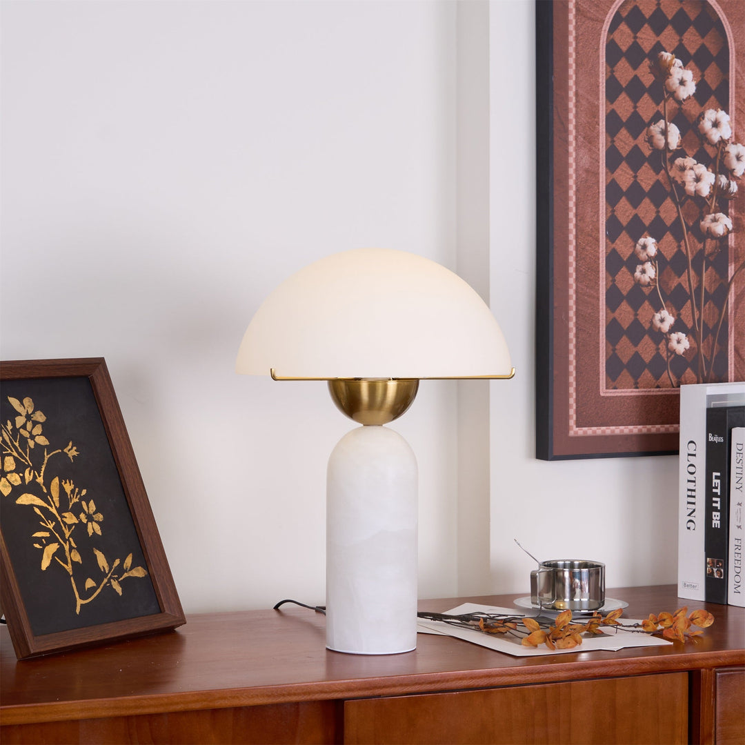 Lampa stołowa Peono Alabaster