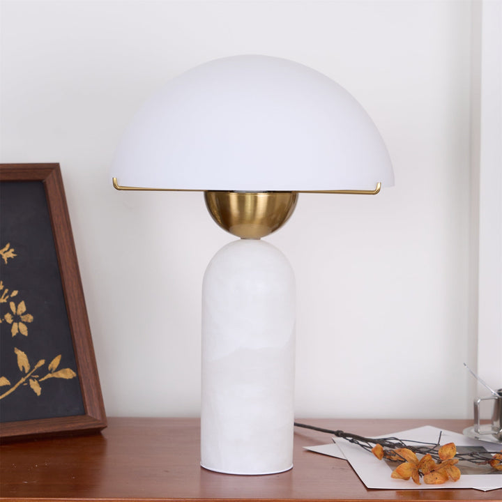 Lampa stołowa Peono Alabaster