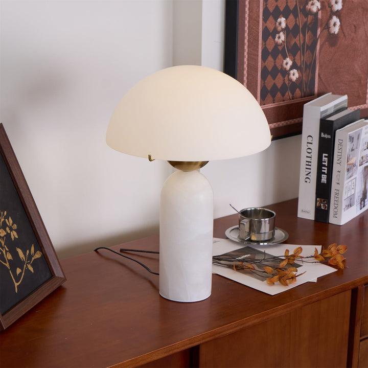 Lampa stołowa Peono Alabaster