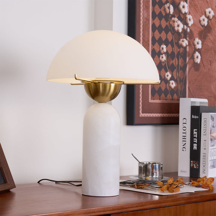 Lampa stołowa Peono Alabaster