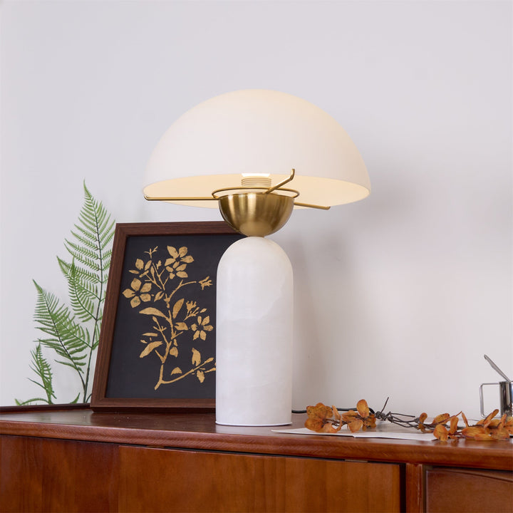 Lampa stołowa Peono Alabaster