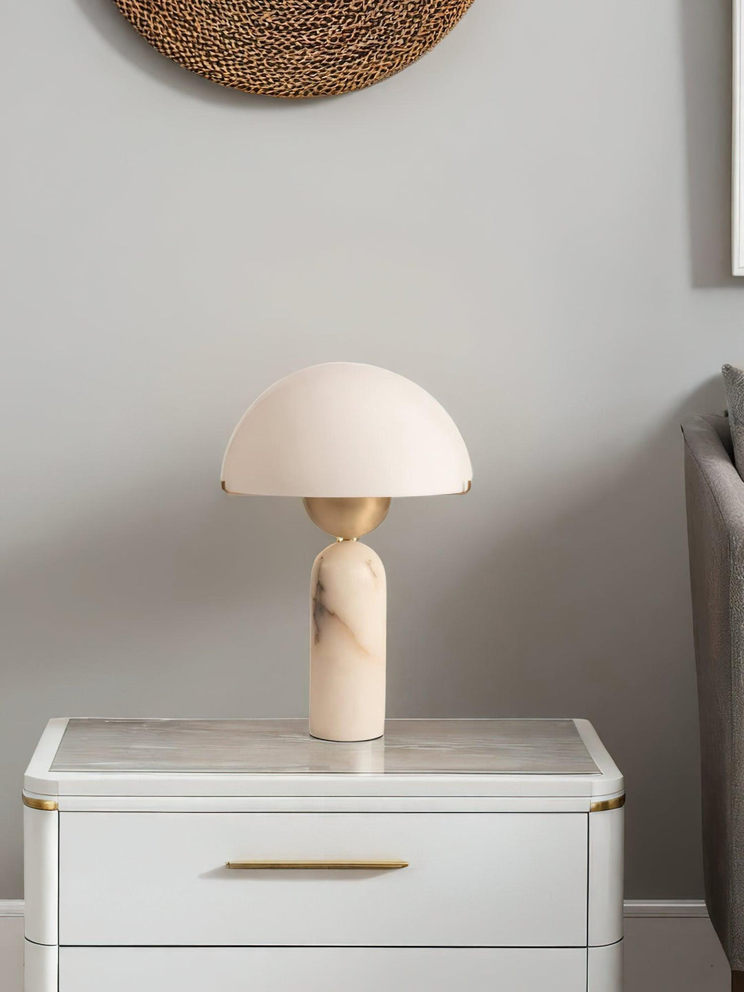 Lampa stołowa Peono Alabaster