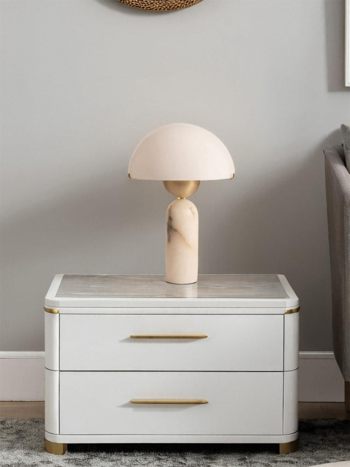 Lampa stołowa Peono Alabaster