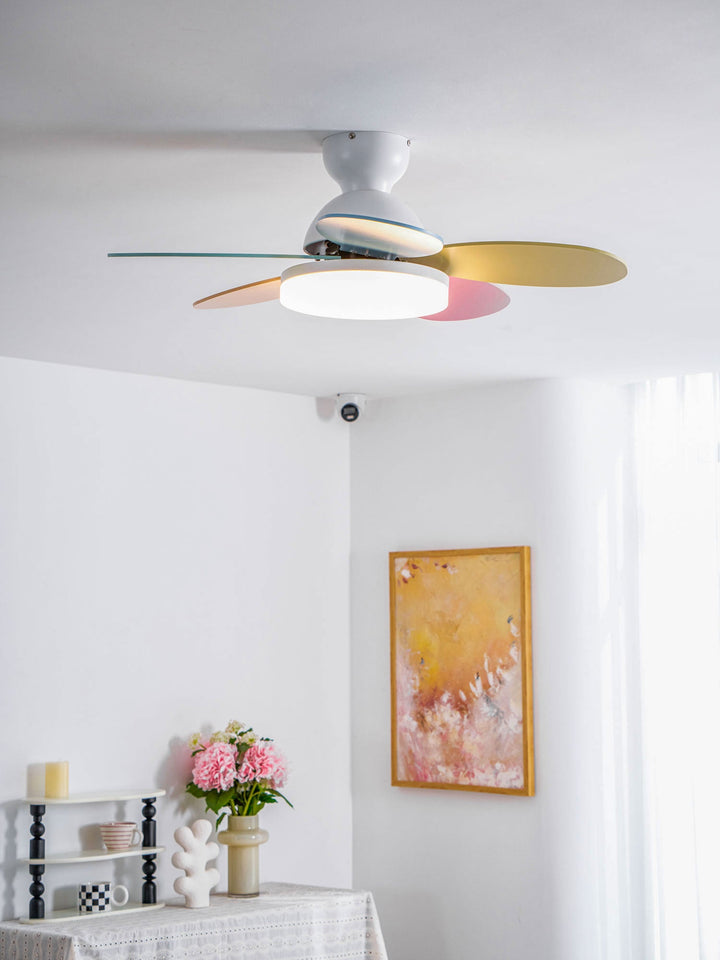 Lampa sufitowa wentylatora Petalo