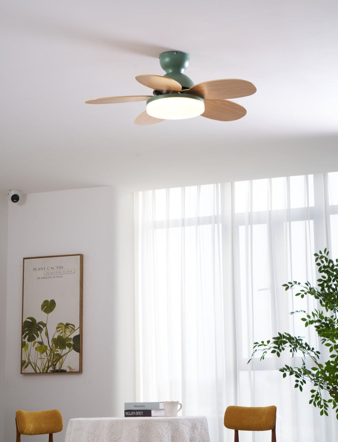 Lampa sufitowa wentylatora Petalo