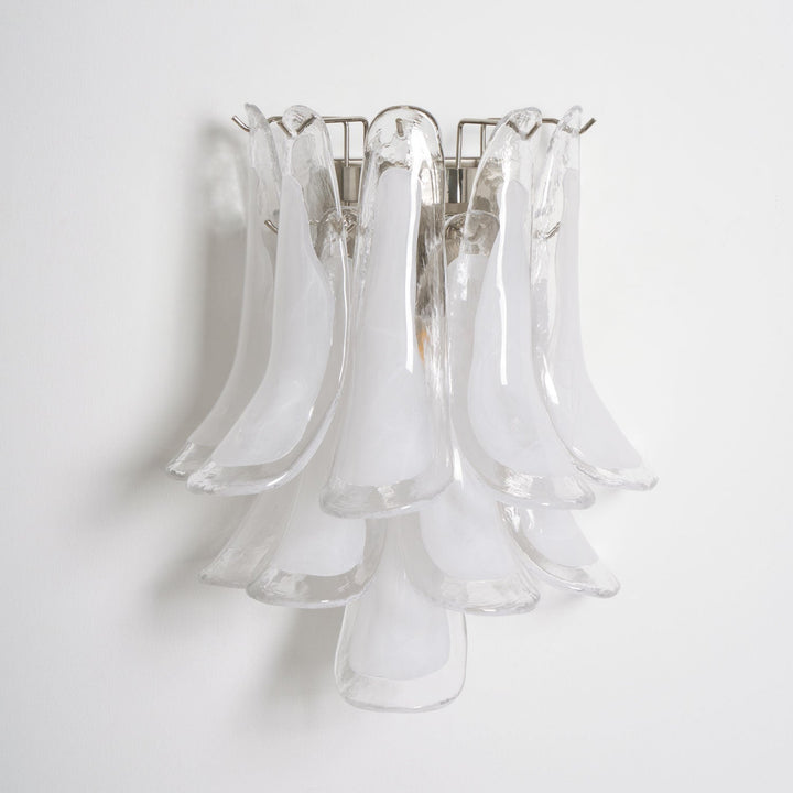 Szklana lampa ścienna Petalo