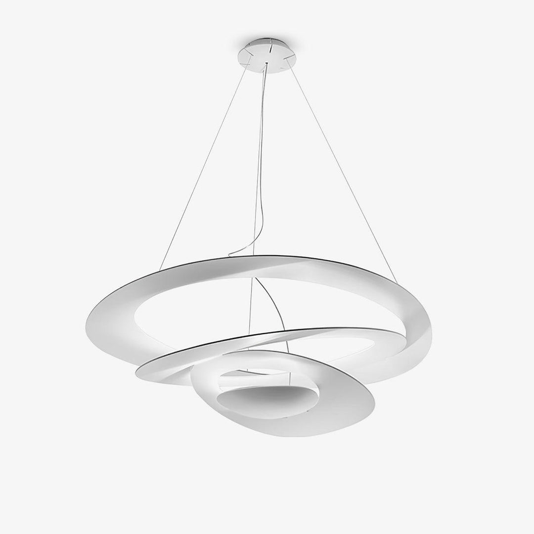 Biała Lampa Wisząca Spirala