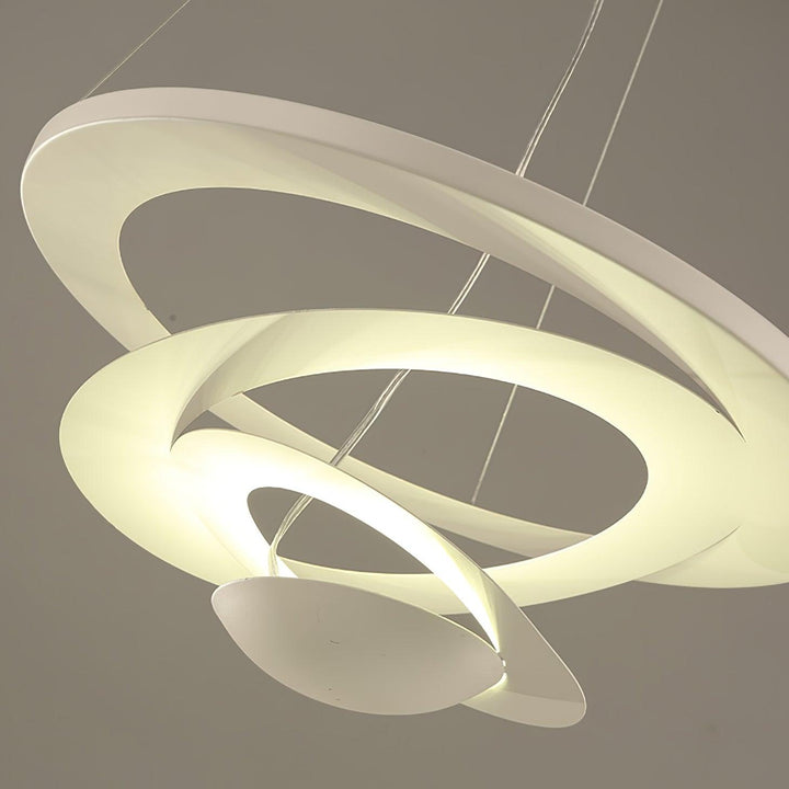 Biała Lampa Wisząca Spirala