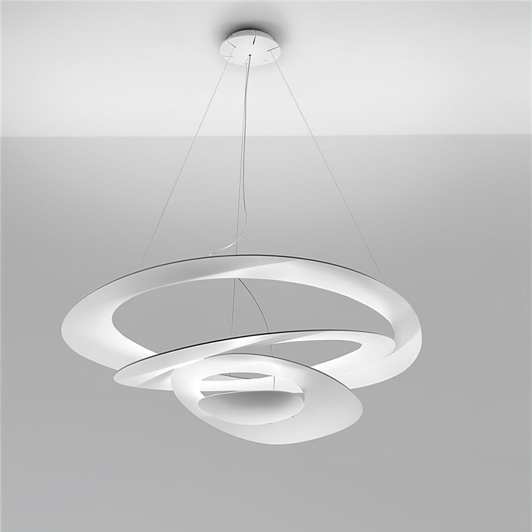 Biała Lampa Wisząca Spirala