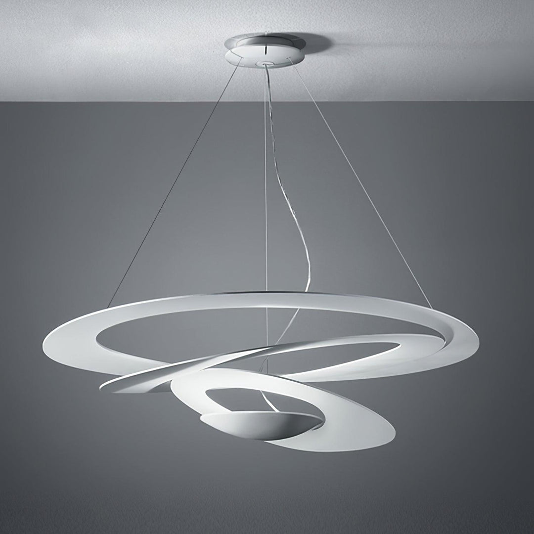 Biała Lampa Wisząca Spirala