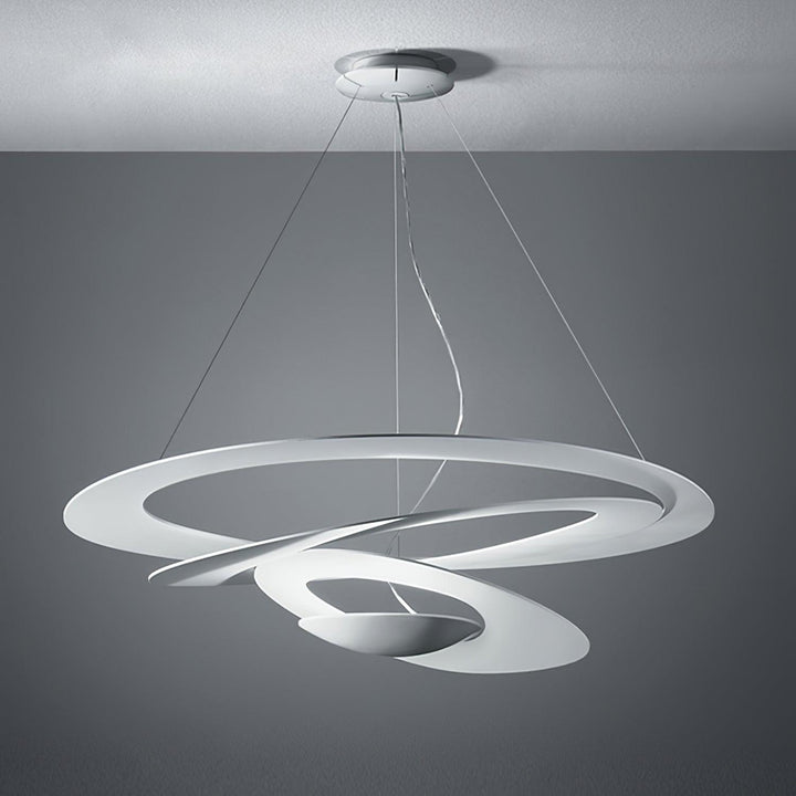 Biała Lampa Wisząca Spirala
