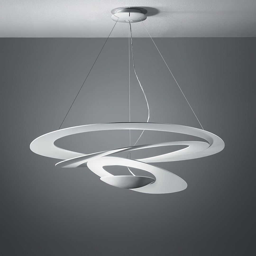 Biała Lampa Wisząca Spirala