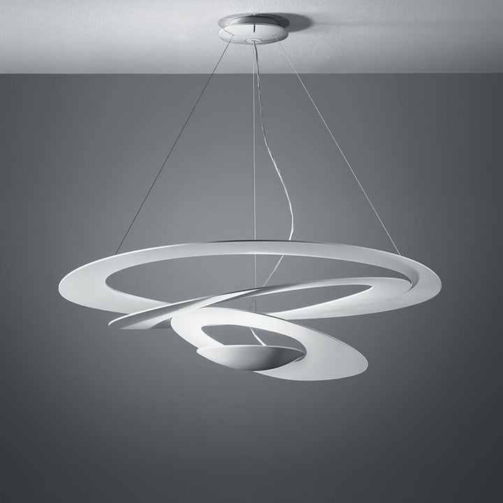 Biała Lampa Wisząca Spirala