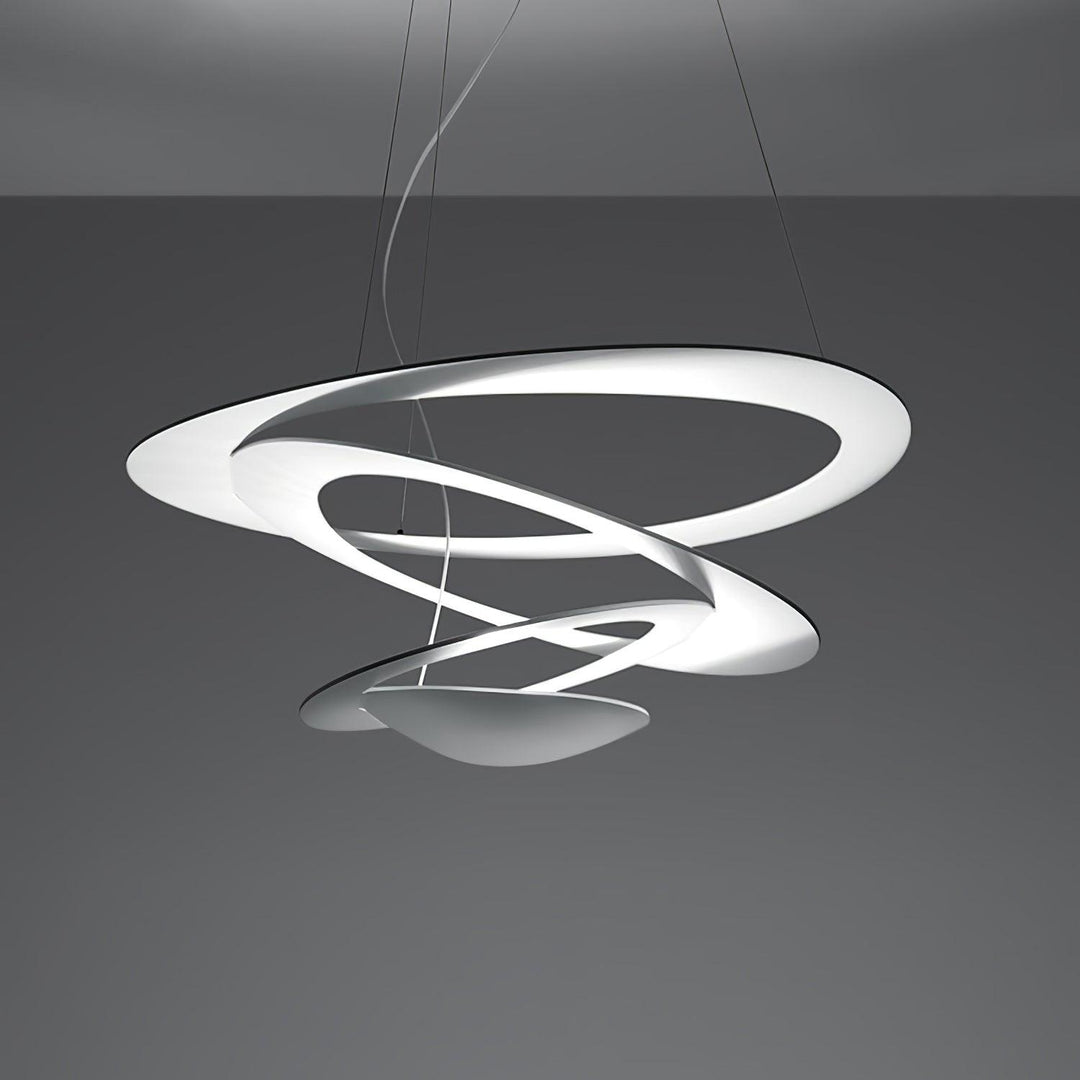 Biała Lampa Wisząca Spirala