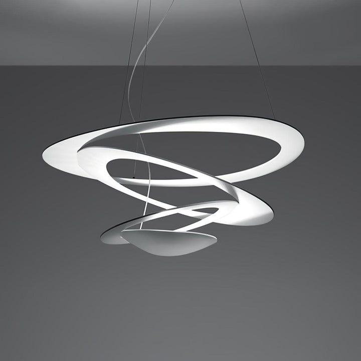 Biała Lampa Wisząca Spirala