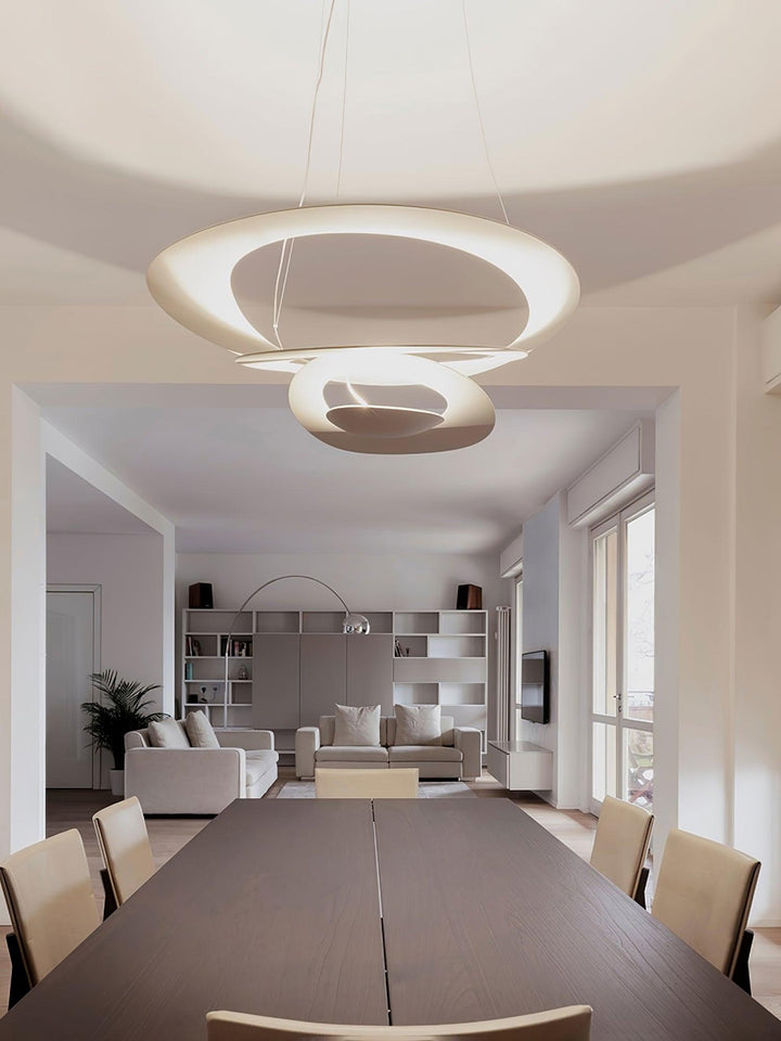 Biała Lampa Wisząca Spirala