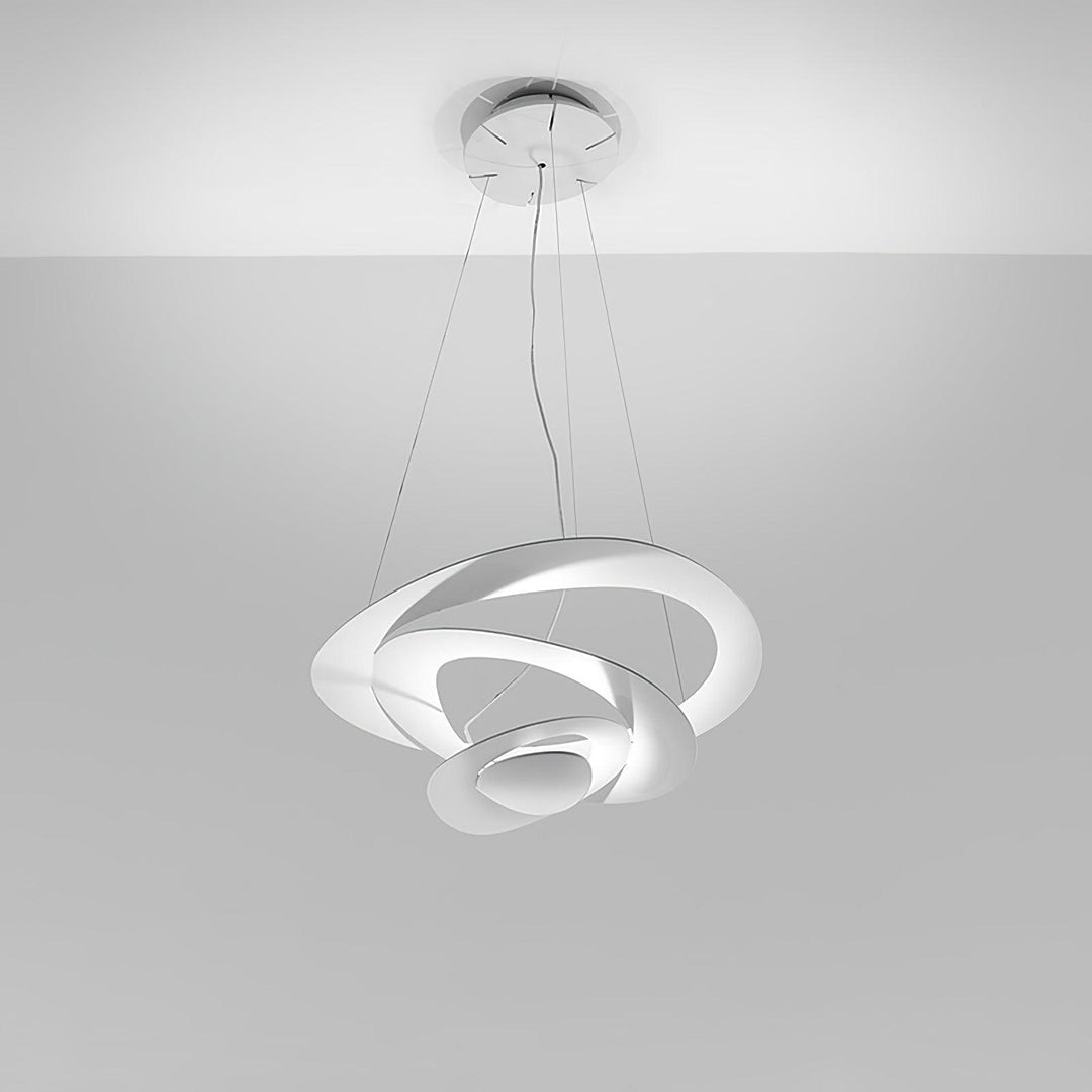 Biała Lampa Wisząca Spirala