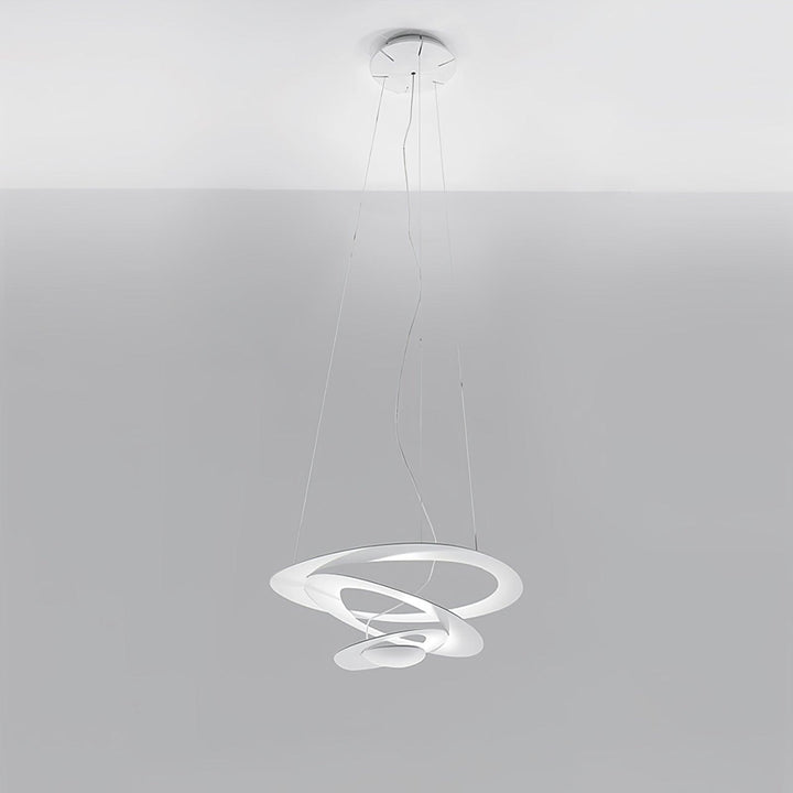 Biała Lampa Wisząca Spirala