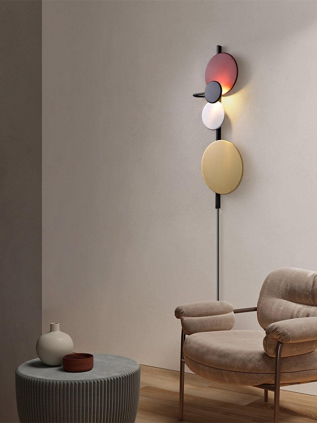 Lampa Ścienna Planet z wtyczką
