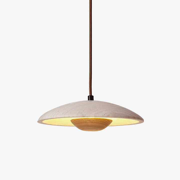 Lampa Wisząca Solara z Drewna